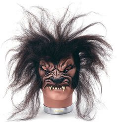 Imagen 2 de Brown Werewolf Wolfman Half Face Mask (máscara/ careta)