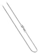 ZFCG001-W 14 KT White Gold 0.6mm 14k Baby Box Chain 16" to 24"