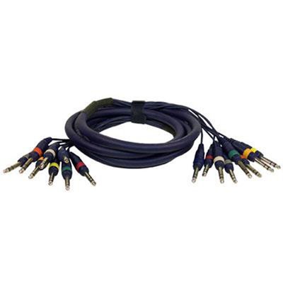 Pyle-Pro PPSN817 10 Ft. 8 Channel Balanced (Stereo) 1/4'' Male to 1/4'' Male Snake Cable
