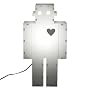 Moocow, Magic Lamps, Robot Table Lamp, Grey