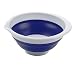 Progressive International 5 Quart Collapsible Bowl, Blue and White