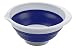 Progressive International 5 Quart Collapsible Bowl, Blue and White