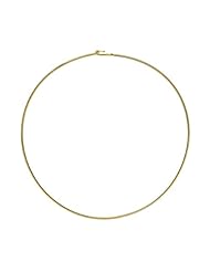 14K Yellow Gold Solid Wire 1.8mm Necklace 18 Inch