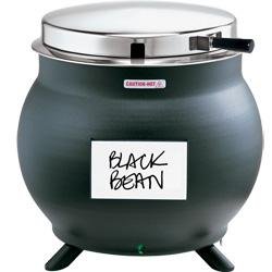 11-quart Kettle Shaped Soup Warmer - Black 11-quart Kettle Shaped Soup Warmer - Black