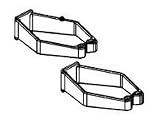 Cable Management Toolless D-Rings