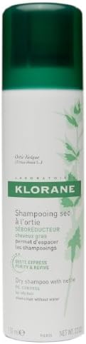 Klorane Dry Shampoo with Nettle, Oil Control 3.2 oz (150 ml) (Pack of 3)