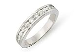 1/2 Carat Diamond 14K White Gold Anniversary Band