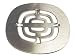 World Imports Belle Foret NSD02PB Snap In Shower Strainer, Polished Brass