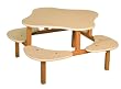 Play Table in White Finish By Wild Zoo