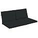Strathwood Falkner 2-Seater Deep Lounge Sofa Cushions, Set of 4, Solid Black