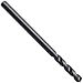 Cleveland 3780 Cobalt Steel Jobbers' Length Drill Bit, Short Flute, Black Oxide, Round Shank, 135 Degree Split Point