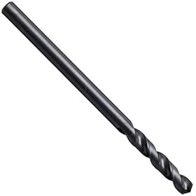 Cleveland 3780 Cobalt Steel Jobbers' Length Drill Bit, Short Flute, Black Oxide, Round Shank, 135 Degree Split Point, Wire Size #45 (Pack Of 10)