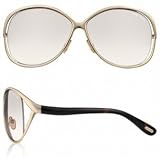 TOM FORD YVETTE TF89 670 BRONZE FRAME BROWN GRADIENT LENS SUNGLASSES