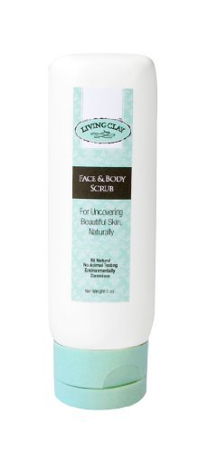 Living Clay - Face & Body Scrub - With Calcium Bentonite Clay - For uncovering beautiful skin, naturally