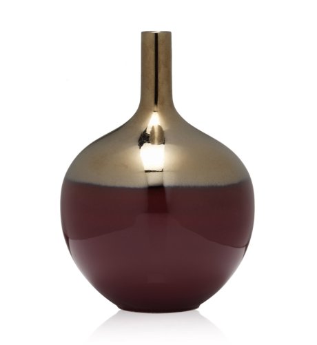 Reactive Two Toned Bottle Vase