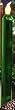 Set of 2 Merry Little Christmas LED Lighted Green Glass Taper Candles