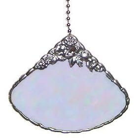 Iridescent Pink Stained Glass Ceiling Fan Pull - Lamp & Ceiling Fan Accessory - 3
