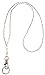 Women's Simple White Strong Beaded Lanyard, for ID Badge Card Holder Teacher Cruise Keys Keychain Phone