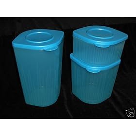 Tupperware Fresh N Cool 3 pc Set Blue by Tupperware