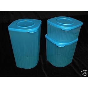 Tupperware Fresh N Cool 3 pc Set Blue by