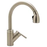 Blanco 157-090-ST/ST Rados Pull-Out Kitchen Faucet, Satin Nickel with Satin Nickel Spray