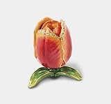 D56 Dept 56 Bejeweled Tulip Trinket Box Crystal