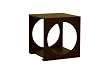 Baxton Sutdios Sebastiano Black oak end table