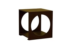 Baxton Sutdios Sebastiano Black oak end table