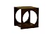Baxton Sutdios Sebastiano Black oak end table
