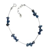 SterlingSilver Shades of Blue Lapis Anklet