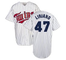 Francisco Liriano Jersey: Minnesota Twins Adult Home White # 47
