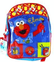 Sesame Street character kid size backpack- Elmo the artist children's backpack