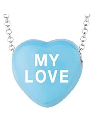 Sweethearts Enamel "My love" Heart on 16" Necklace Pendant with Gift Box