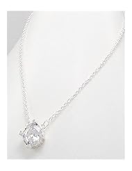 CZ Necklace In 92.5 Sterling Silver