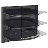 Sanus Systems VF5023-B1 Dual Column Wall-Mounted Furniture Component with 3 Shelves