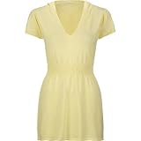 FULL TILT Womens Hooded Baby Doll Sweater - Yellow