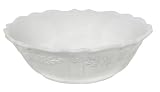 CorningWare Traditions 10-Inch Serving Bowl, Embossed White