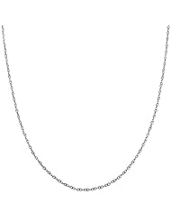 14 Karat White Gold 1.2-mm Replacement Curb Chain (18 Inch)