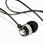 Metal In-ear Earbuds Style Headphones For Kindle, Iphone, Ipad, Mp3, Laptops (Black)