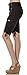 Helium London Womens Stretch Poplin Cargo Capri with Web Belt