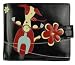 espe Fave Dog on Vespa Bi-fold Wallet Black