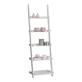 from FMD Mbel SB Design Ben 5 Ladder Shelf Unit White WxHxD 54.5x178x35.5 cm Model Ben 5
