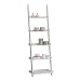 from FMD Mbel SB Design Ben 5 Ladder Shelf Unit White WxHxD 54.5x178x35.5 cm Model Ben 5
