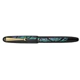 Namiki Yukari Nightline Moonlight Fountain Pen - Black w-Raden Shell, Fine Nib 60450
