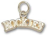 Colorado Rockies "Rockies" 1/8" Sterling Silver Charm/Pendant