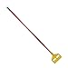 Rubbermaid FGH14600RD00 60" Invader Wet Mop Handle - 1" Headbands, Plastic, Yellow/Red