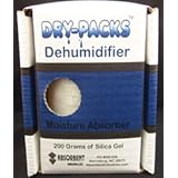 Dry-Packs Reuseable Portable Dehumidifier - 200 Gram Silica Gel - Protects 15 CU FT