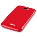HTC ONE X TPU SILIKON H�LLE CASE COVER IN ROT, QUBITS RETAIL VERPACKUNGvon "QUBITS"