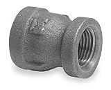 Industrial Grade 1XKU3 Reducing Coupling, 1 1/2 x 1 1/4 In NPT
