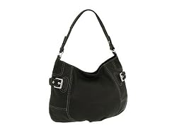 Michael Kors New Brookville Large Black Leather Shoulder Handbag
